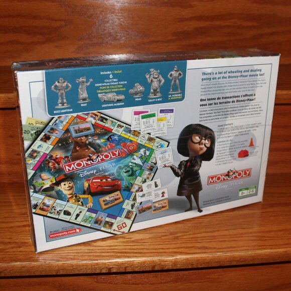3/$188❤️sealed vintage 2007 MONOPOLY Disney Pixar Edition board game Parker Bros - Picture 4 of 7